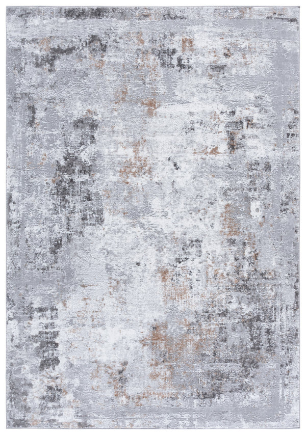 Safavieh Parker Low-Profile Grey & Ivory Area Rug 7'9"X9'6"—Power-Loomed Jute-Poly Blend, Durable Modern Style PRK182F-8
