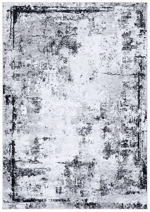 Safavieh Parker Power-Loomed 5'2"X7' Low-Pile Area Rug In Black & Grey — Abstract Modern Design, Durable PRK182Z-5