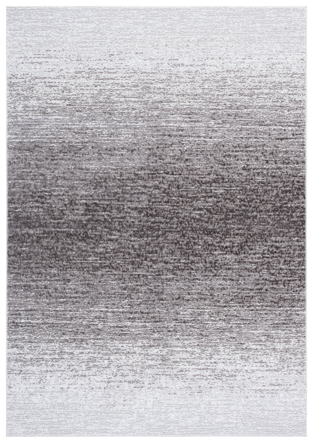 Safavieh Parker Contemporary Black & Ivory Grey Ombre Runner Rug — Low-Profile 3/8" Pile, Durable Jute-Poly Blend 2'-0" x 7'-0" PRK186H-27