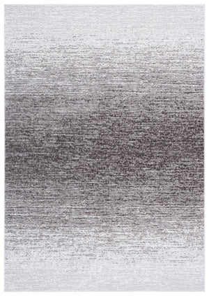 Safavieh Parker Contemporary Black & Ivory Grey Ombre Runner Rug — Low-Profile 3/8" Pile, Durable Jute-Poly Blend 2'-0" x 7'-0" PRK186H-27