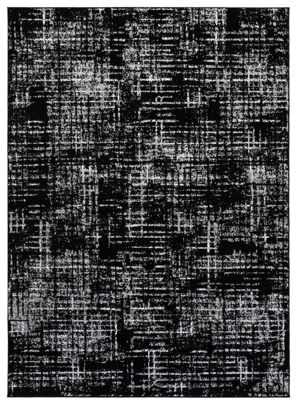 Safavieh Parker 193H Black Ivory Rug 7'9"X9'6" – Low-Profile 3/8" Power-Loomed Jute-Poly Blend, Durable Style PRK193H-8