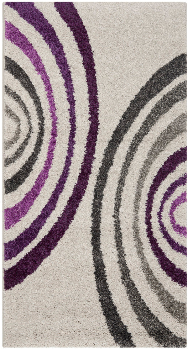 Safavieh Porcello Area Rug In Elegant Cream With Modern Grey And Purple Design - Perfect For Any Space Creme Polypropylene Pile Prl3522a-3