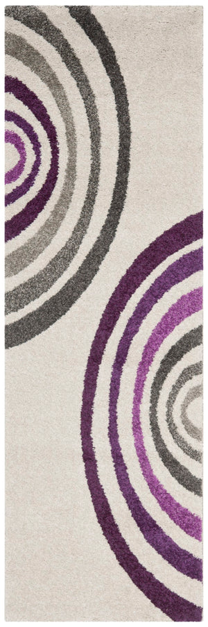Safavieh Porcello Area Rug In Elegant Cream With Modern Grey And Purple Design - Perfect For Any Space Creme Polypropylene Pile Prl3522a-3