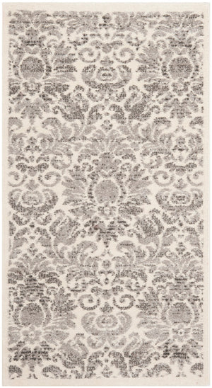 Safavieh Porcello Area Rug - Elegant Belgian Craftsmanship With Timeless Floral Design For Luxurious Comfort Grey ,Ivory Polypropelene Prl3714a-4