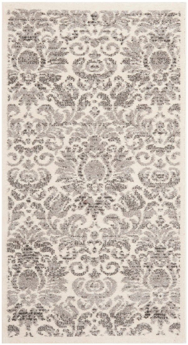 Safavieh Porcello Area Rug - Elegant Belgian Craftsmanship With Timeless Floral Design For Luxurious Comfort Grey ,Ivory Polypropelene Prl3714a-4