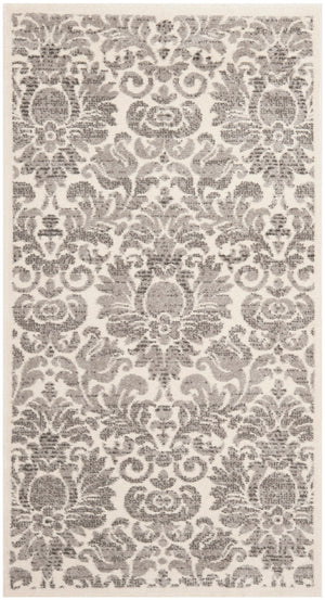 Safavieh Porcello Area Rug - Elegant Belgian Craftsmanship With Timeless Floral Design For Luxurious Comfort Grey ,Ivory Polypropelene Prl3714a-4