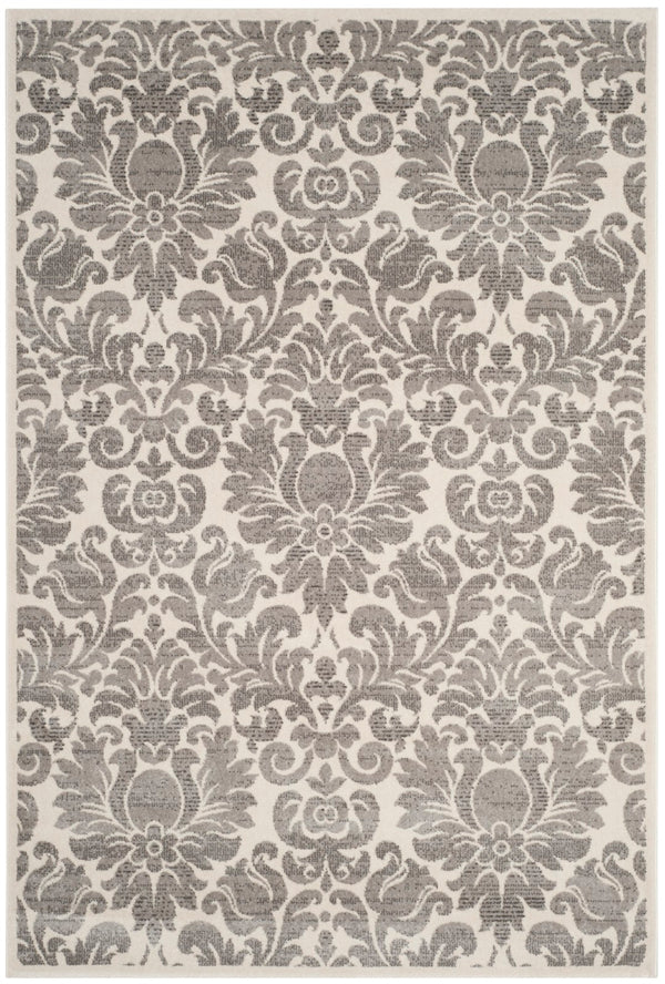 Safavieh Porcello Area Rug - Elegant Belgian Craftsmanship With Timeless Floral Design For Luxurious Comfort Grey ,Ivory Polypropelene Prl3714a-4