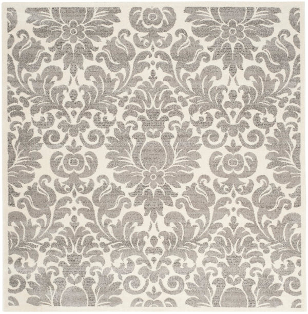 Safavieh Porcello Area Rug - Elegant Belgian Craftsmanship With Timeless Floral Design For Luxurious Comfort Grey ,Ivory Polypropelene Prl3714a-4