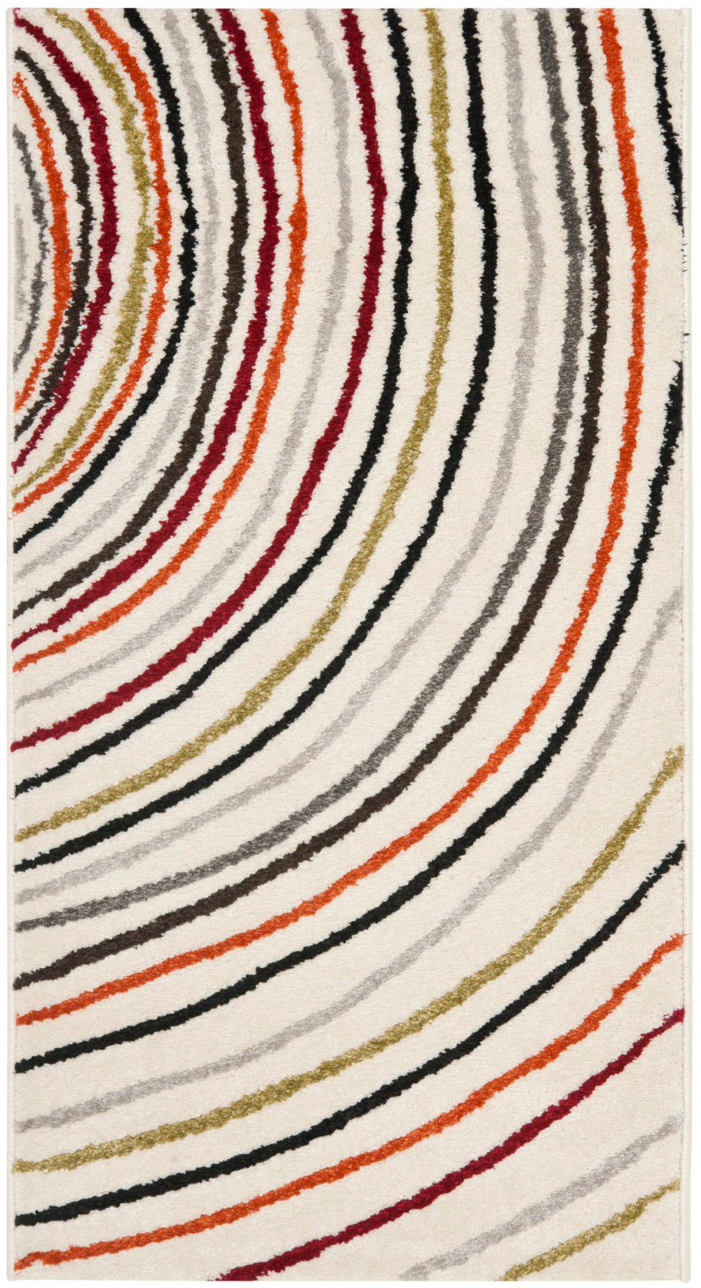 Safavieh Porcello Power Loomed Area Rug - Elegant Belgian Design With Captivating Wave Pattern For Any Room Ivory Polypropylene Pile Prl3720a-4