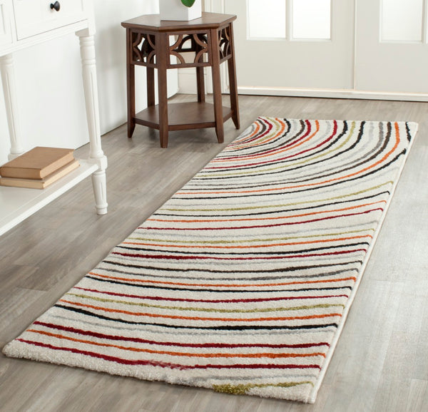 Safavieh Porcello Power Loomed Area Rug - Elegant Belgian Design With Captivating Wave Pattern For Any Room Ivory Polypropylene Pile Prl3720a-4