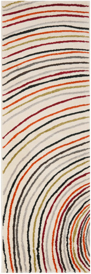 Safavieh Porcello Power Loomed Area Rug - Elegant Belgian Design With Captivating Wave Pattern For Any Room Ivory Polypropylene Pile Prl3720a-4