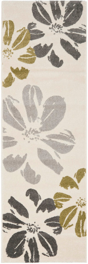 Safavieh Porcello Exquisite Area Rug With Artistic Floral Design | Luxurious Comfort, Timeless Elegance Ivory Polypropylene Pile Prl3724a-8