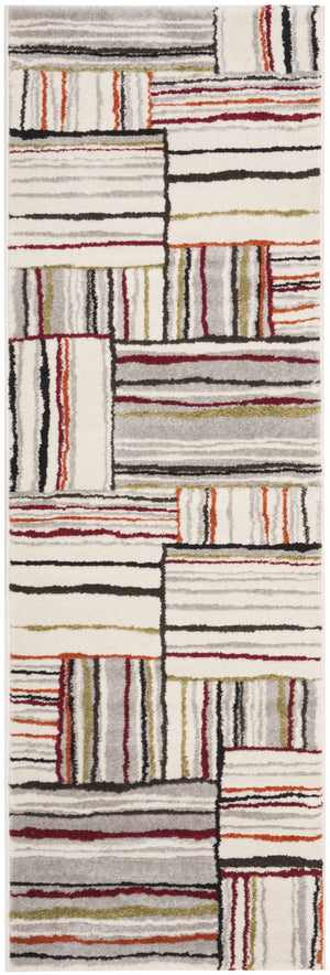 Safavieh Porcello Elegant Runner Area Rug With Abstract Design And Plush Pile For Stylish Home Décor Upgrade Ivory Polypropylene Pile Prl3725a-27