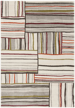 Safavieh Porcello Elegant Runner Area Rug With Abstract Design And Plush Pile For Stylish Home Décor Upgrade Ivory Polypropylene Pile Prl3725a-5