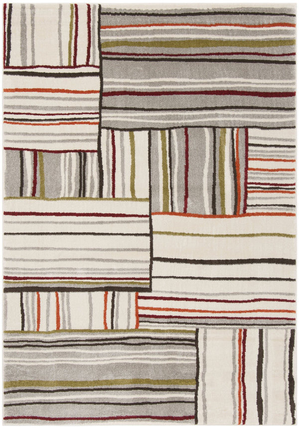 Safavieh Porcello Elegant Runner Area Rug With Abstract Design And Plush Pile For Stylish Home Décor Upgrade Ivory Polypropylene Pile Prl3725a-5