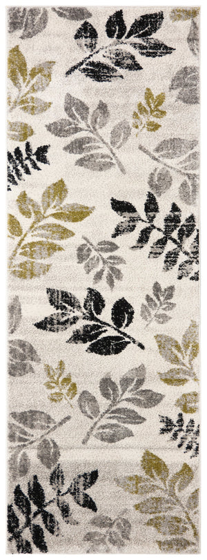 Safavieh Porcello Elegant Ivory Green Leaf Runner Rug - 2'4" X 6'7" - Durable, Soft & Versatile Décor Solution Ivory ,Green Polypropylene Pile Prl3729a-27