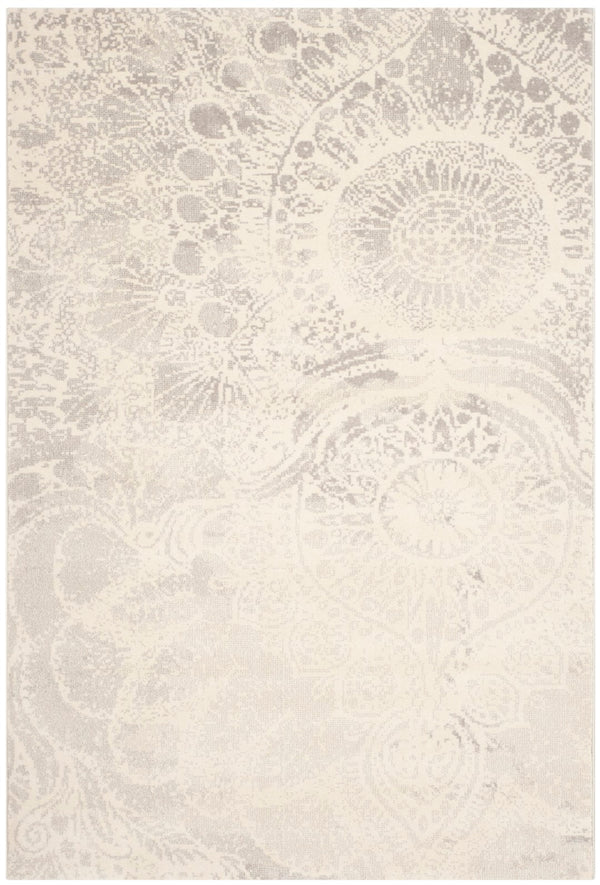 Safavieh Porcello Exquisite Area Rug - Timeless Elegance Meets Modern Design For Any Room's Sophisticated Look Light Grey ,Ivory Polypropylene Pile Prl3742g-3