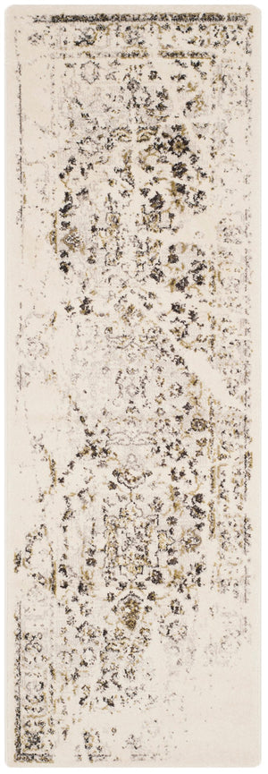 Safavieh Porcello Elegant Floral Area Rug - Timeless Design With Soft Polypropylene For Effortless Style Ivory ,Light Grey Polypropylene Pile Prl3743b-6