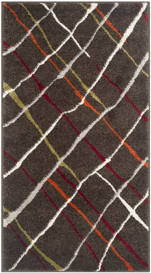 Safavieh Porcello 4816b Brown Multi Accent Area Rug - Contemporary Design, Durable, Easy To Clean, 2' X 3'7" Brown ,Multi Polypropelene Prl4816b-2