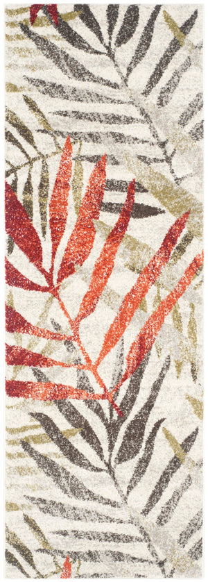 Safavieh Porcello Exquisite Botanical Area Rug - Durable Power-loomed Design For Stylish Home Decor Upgrade Ivory ,Green Polypropelene Prl4818c-2