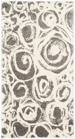 Safavieh Porcello Exquisite Area Rug - Contemporary Abstract Design For Modern Homes, Durable & Stylish Comfort Dark Grey ,Ivory Polypropelene Prl4822d-4
