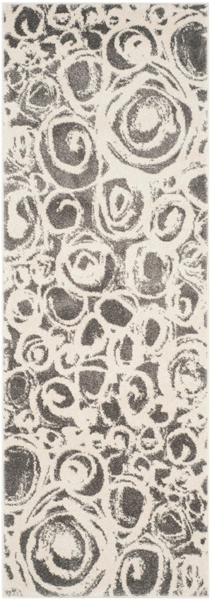 Safavieh Porcello Exquisite Area Rug - Contemporary Abstract Design For Modern Homes, Durable & Stylish Comfort Dark Grey ,Ivory Polypropelene Prl4822d-4