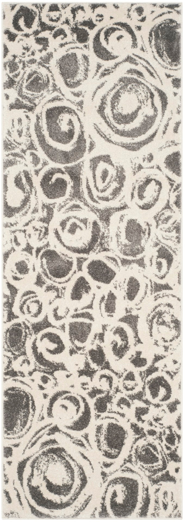 Safavieh Porcello Exquisite Area Rug - Contemporary Abstract Design For Modern Homes, Durable & Stylish Comfort Dark Grey ,Ivory Polypropelene Prl4822d-4