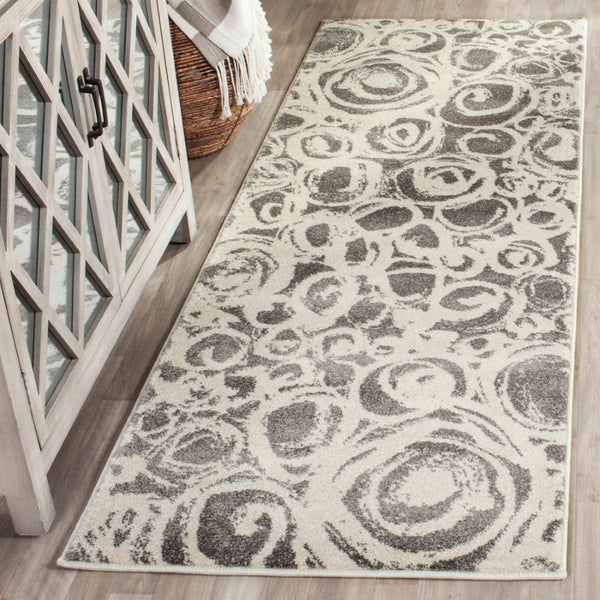Safavieh Porcello Exquisite Area Rug - Contemporary Abstract Design For Modern Homes, Durable & Stylish Comfort Dark Grey ,Ivory Polypropelene Prl4822d-4