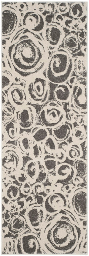 Safavieh Porcello Exquisite Area Rug - Contemporary Abstract Design For Modern Homes, Durable & Stylish Comfort Dark Grey ,Ivory Polypropelene Prl4822d-4