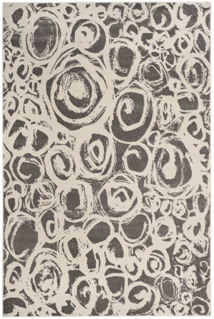 Safavieh Porcello Exquisite Area Rug - Contemporary Abstract Design For Modern Homes, Durable & Stylish Comfort Dark Grey ,Ivory Polypropelene Prl4822d-4