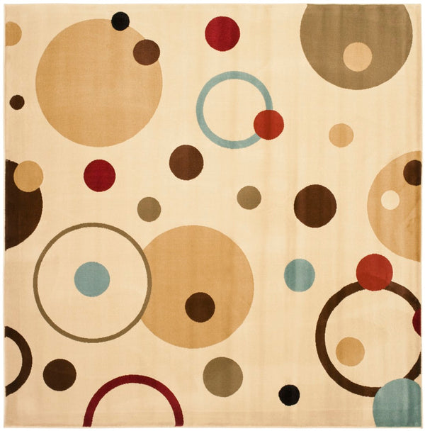 Safavieh Prl Elegant Ivory Area Rug With Playful Circles - Durable, Chic Design For Any Living Space Decor Green ,Multi Polypropylene Prl6851-5291-4