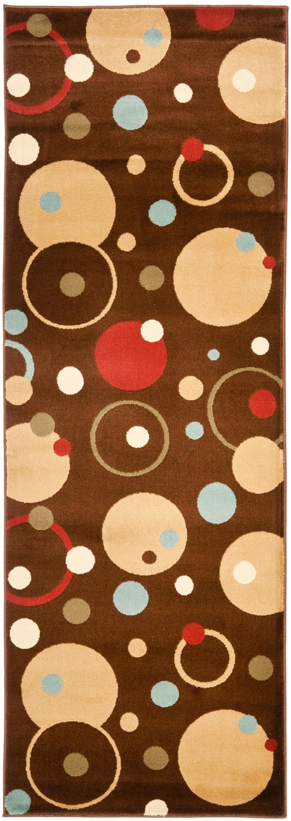 Safavieh Prl Elegant Ivory Area Rug With Playful Circles - Durable, Chic Design For Any Living Space Decor Green ,Multi Polypropylene Prl6851-5291-4