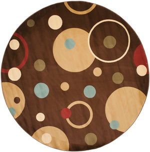 Safavieh Prl Elegant Ivory Area Rug With Playful Circles - Durable, Chic Design For Any Living Space Decor Green ,Multi Polypropylene Prl6851-5291-4