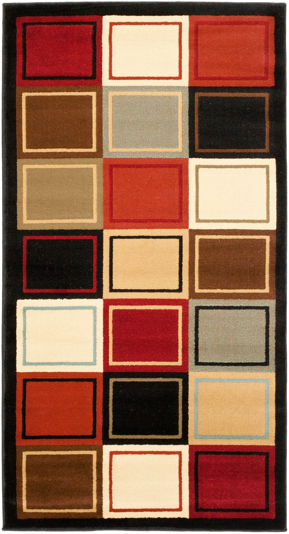Safavieh Prl Visually Stunning Area Rug - Geometric Design In Vibrant Multi-color Palette For Modern Spaces Multi Polypropylene Prl6863-9191-2