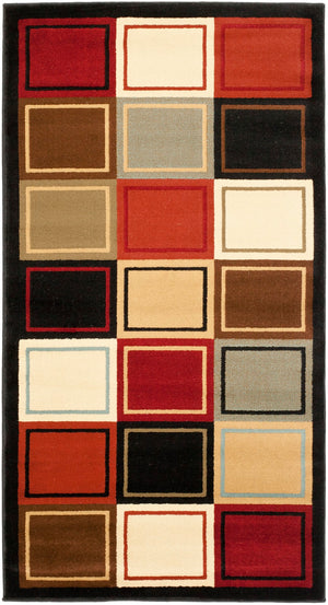 Safavieh Prl Visually Stunning Area Rug - Geometric Design In Vibrant Multi-color Palette For Modern Spaces Multi Polypropylene Prl6863-9191-2