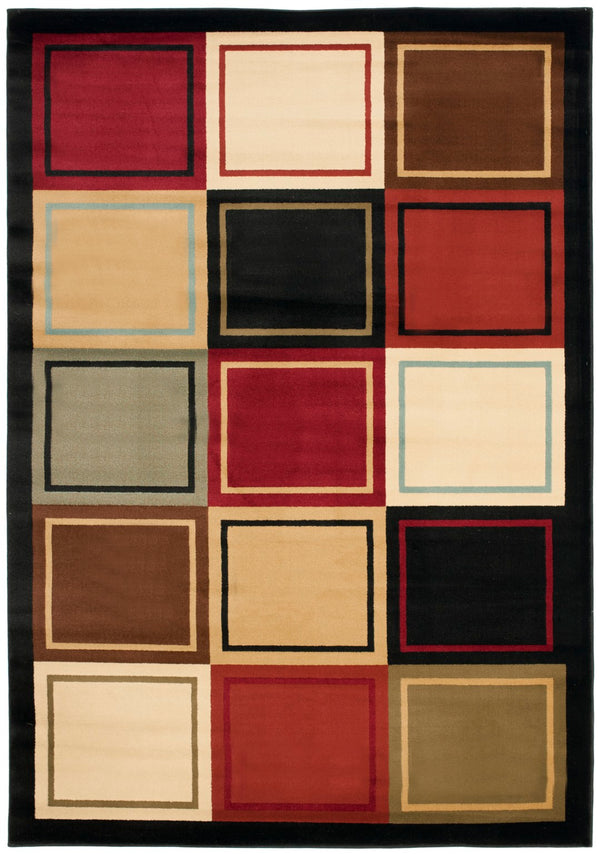 Safavieh Prl Visually Stunning Area Rug - Geometric Design In Vibrant Multi-color Palette For Modern Spaces Multi Polypropylene Prl6863-9191-2