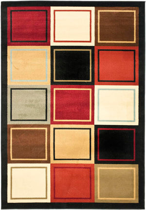 Safavieh Prl Visually Stunning Area Rug - Geometric Design In Vibrant Multi-color Palette For Modern Spaces Multi Polypropylene Prl6863-9191-2