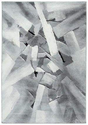 Safavieh Porcello Modern Abstract Area Rug - Luxurious Turkish Craftsmanship For Elegant Home Decor Ivory ,Grey Polypropylene Prl6937f-8