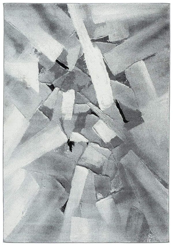 Safavieh Porcello Modern Abstract Area Rug - Luxurious Turkish Craftsmanship For Elegant Home Decor Ivory ,Grey Polypropylene Prl6937f-8