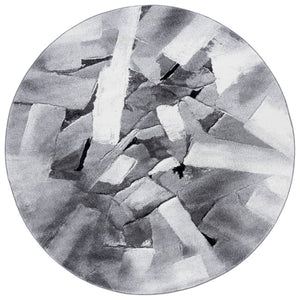 Safavieh Porcello Modern Abstract Area Rug - Luxurious Turkish Craftsmanship For Elegant Home Decor Ivory ,Grey Polypropylene Prl6937f-8