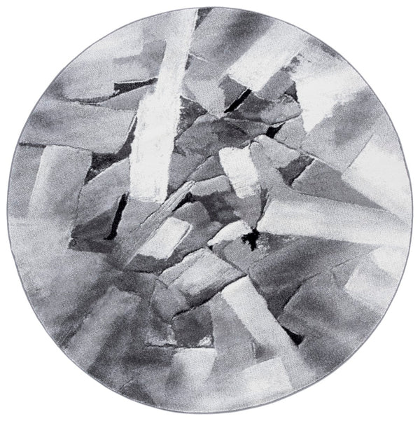 Safavieh Porcello Modern Abstract Area Rug - Luxurious Turkish Craftsmanship For Elegant Home Decor Ivory ,Grey Polypropylene Prl6937f-8