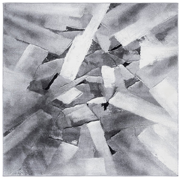 Safavieh Porcello Modern Elegance Area Rug - Abstract Design, Soft Durable Comfort For Living Spaces And More Ivory ,Grey Polypropylene Prl6937f-7sq