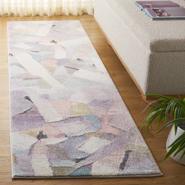 Safavieh Porcello Modern Abstract Area Rug - Luxurious Turkish Craftsmanship For Elegant Home Decor Blue ,Pink Polypropylene Prl6937j-9