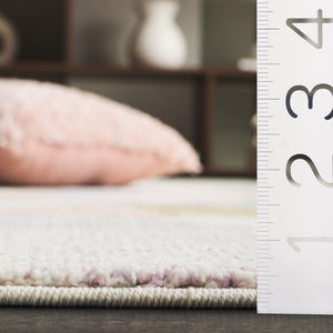 Safavieh Porcello Modern Elegance Area Rug - Abstract Design, Soft Durable Comfort For Living Spaces And More Blue ,Pink Polypropylene Prl6937j-5