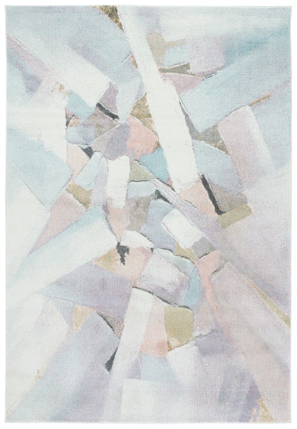 Safavieh Porcello Modern Abstract Area Rug - Luxurious Turkish Craftsmanship For Elegant Home Decor Blue ,Pink Polypropylene Prl6937j-9