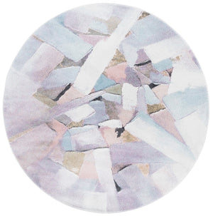 Safavieh Porcello Modern Abstract Area Rug - Luxurious Turkish Craftsmanship For Elegant Home Decor Blue ,Pink Polypropylene Prl6937j-9