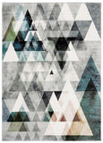 Porcello Modern Geometric Area Rug – Durable Power Loomed Design for Stylish Home Décor Upgrade