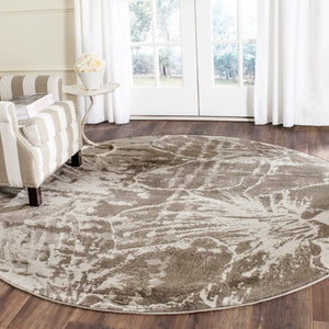 Safavieh Porcello Abstract Marble-inspired Area Rug – Stylish Power-loomed Design For Modern Living Spaces Grey ,Dark Grey Polypropylene Pile Prl7732a-3