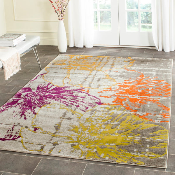 Safavieh Porcello Abstract Marble-inspired Area Rug – Stylish Power-loomed Design For Modern Living Spaces Ivory ,Grey Polypropylene Pile Prl7732e-29