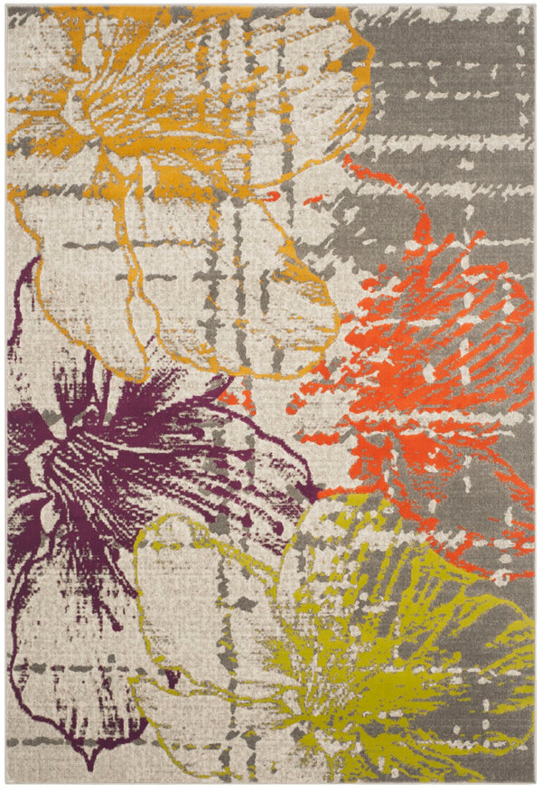 Safavieh Porcello Abstract Marble-inspired Area Rug – Stylish Power-loomed Design For Modern Living Spaces Ivory ,Grey Polypropylene Pile Prl7732e-29